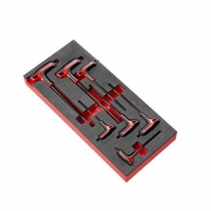 FACOM Torx Allen Key With T-Handle With Foam Module, MODM.89TXA (Set Of 7)