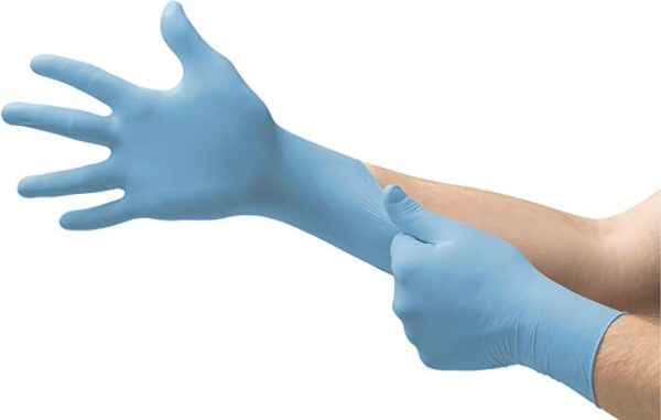 Nitrile Examination Gloves Powder free 9 inch long - Image 2