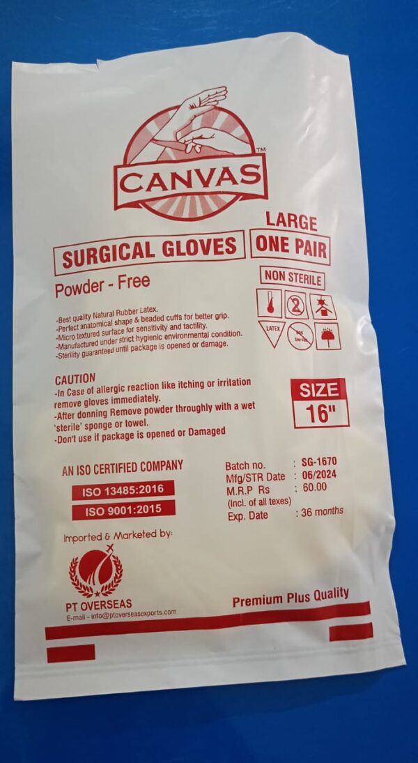 Non sterile elbow gloves powder free 16 inch - Image 4