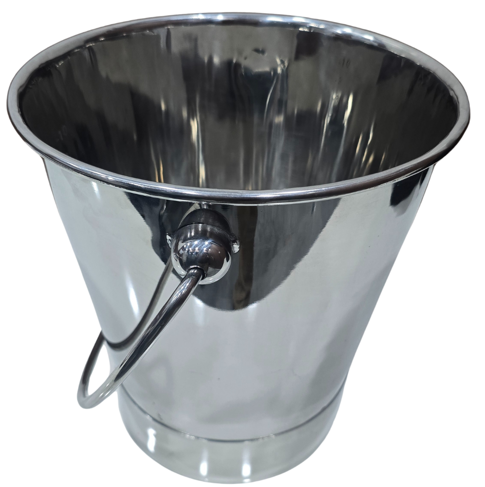 SS 316 Bucket (with handle) – Use : for glassware washing (10 Ltr) - Image 3