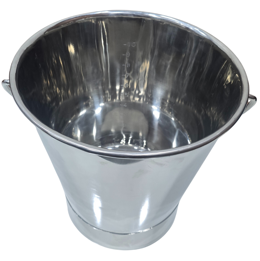 SS 316 Bucket (with handle) – Use : for glassware washing (10 Ltr) - Image 4
