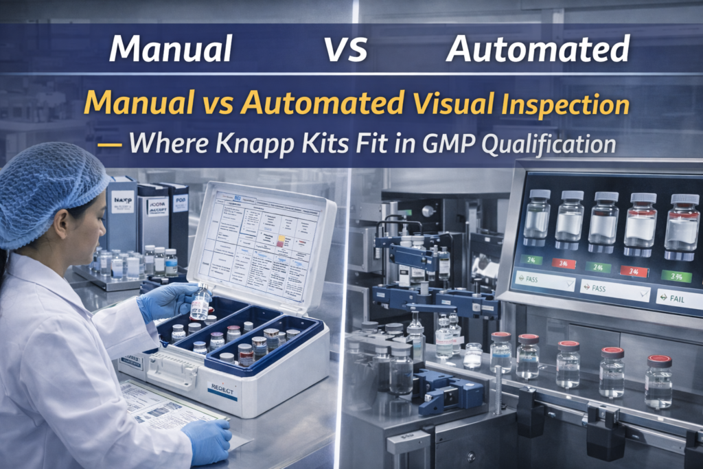Manual vs Automated Visual Inspection: Where Knapp Kits Fit in GMP Qualification