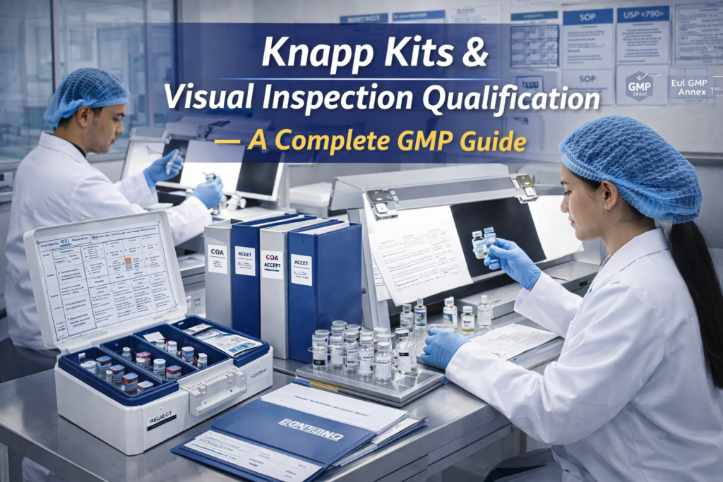 Knapp Kits & Visual Inspection Qualification: A Complete GMP Guide for Audit-Ready Pharma Manufacturing