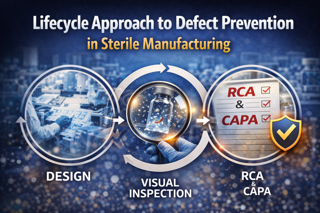 Lifecycle Approach to Defect Prevention in Sterile Manufacturing: A Complete Guide to Visual Inspection, RCA & CAPA Excellence