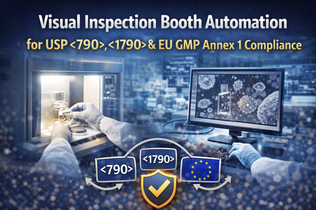 Visual Inspection Booth Automation for USP <790>, <1790> & EU GMP Annex 1 Compliance: A Complete Guide