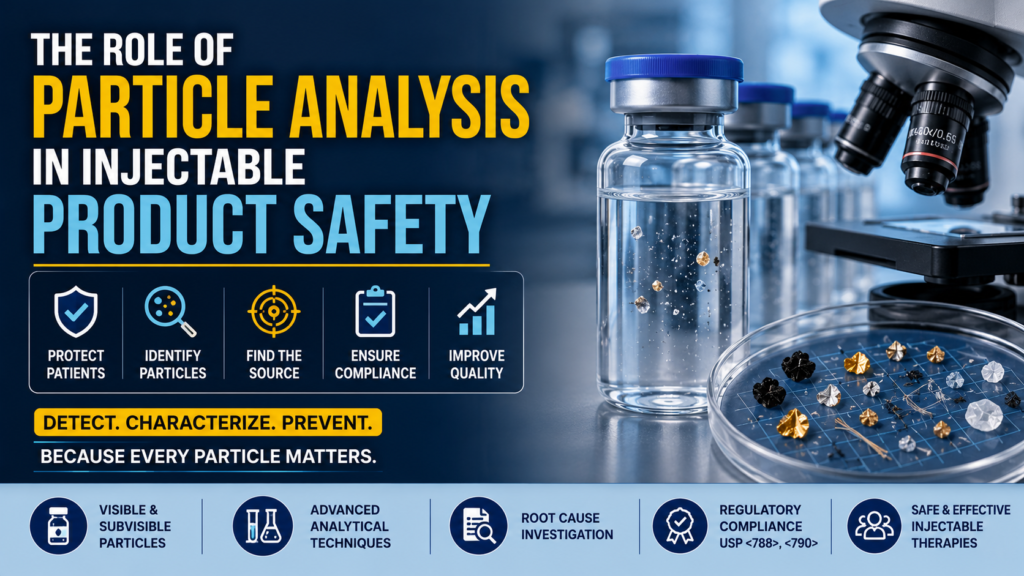Particle Analysis Services for Injectable Product Safety: Why Detecting Contamination Matters in Pharmaceutical Manufacturing