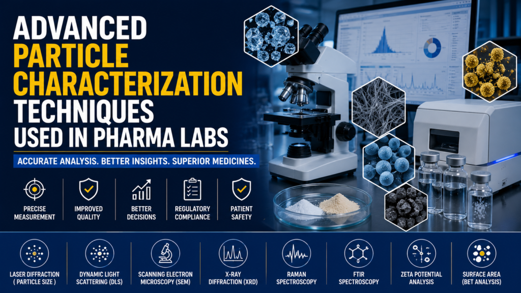 Advanced Particle Characterization Techniques Used in Pharma Labs: Ensuring Product Quality, Safety, and Regulatory Compliance