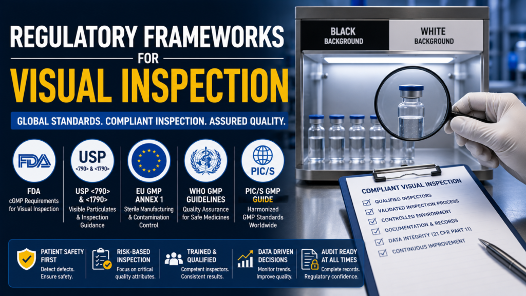Regulatory Frameworks for Visual Inspection in Pharmaceuticals: A Complete Guide to Global Compliance and Quality Assurance