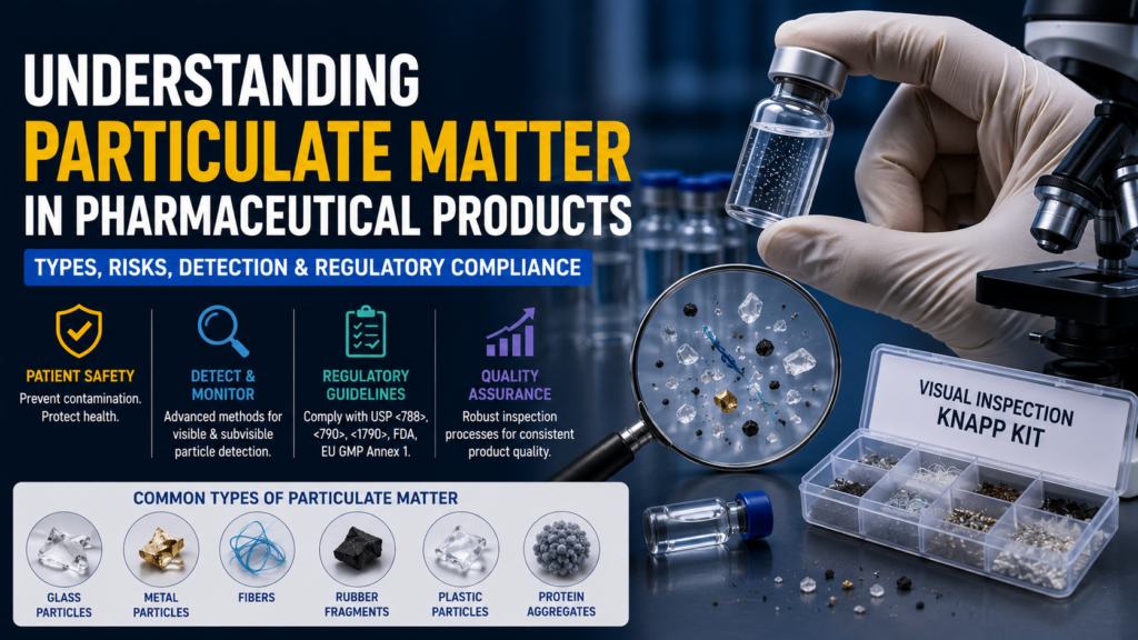 Understanding Particulate Matter in Pharmaceutical Products: Types, Risks, Detection, and Regulatory Compliance