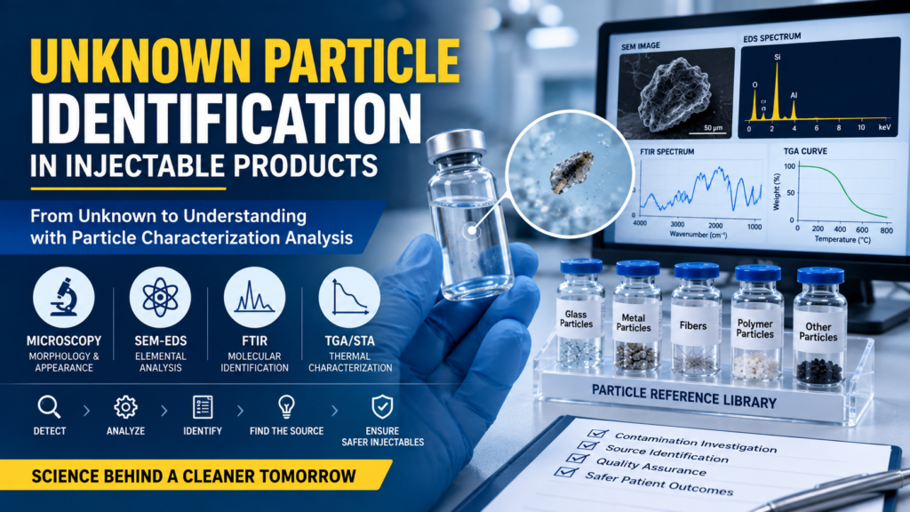 Ultimate Steps for Unknown Particle Identification in Injectable Products: A Guide to Particle Characterization Analysis in India